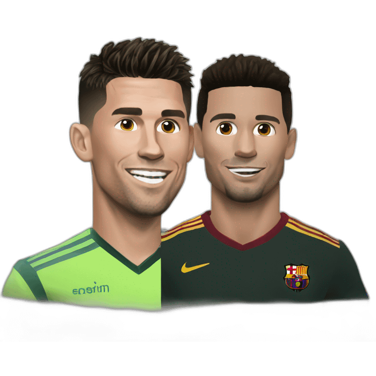 Ronaldo crache sur Messi emoji