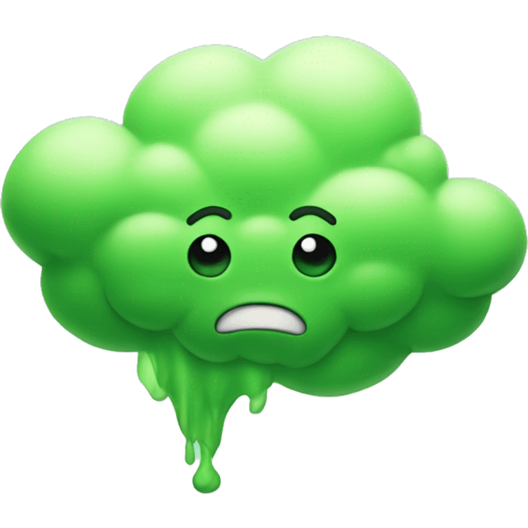 Stinky green cloud emoji