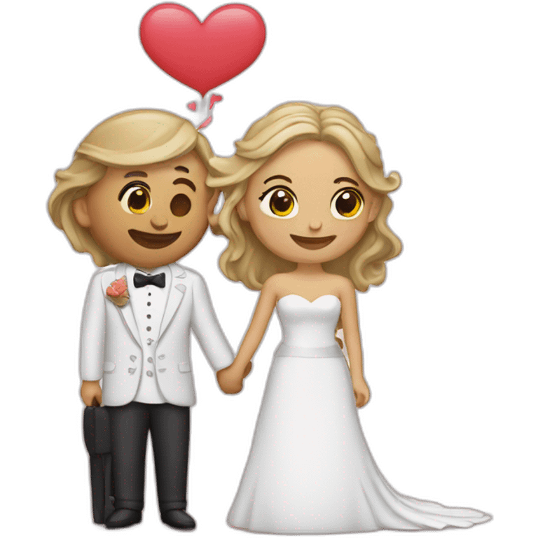 Just married love emoji