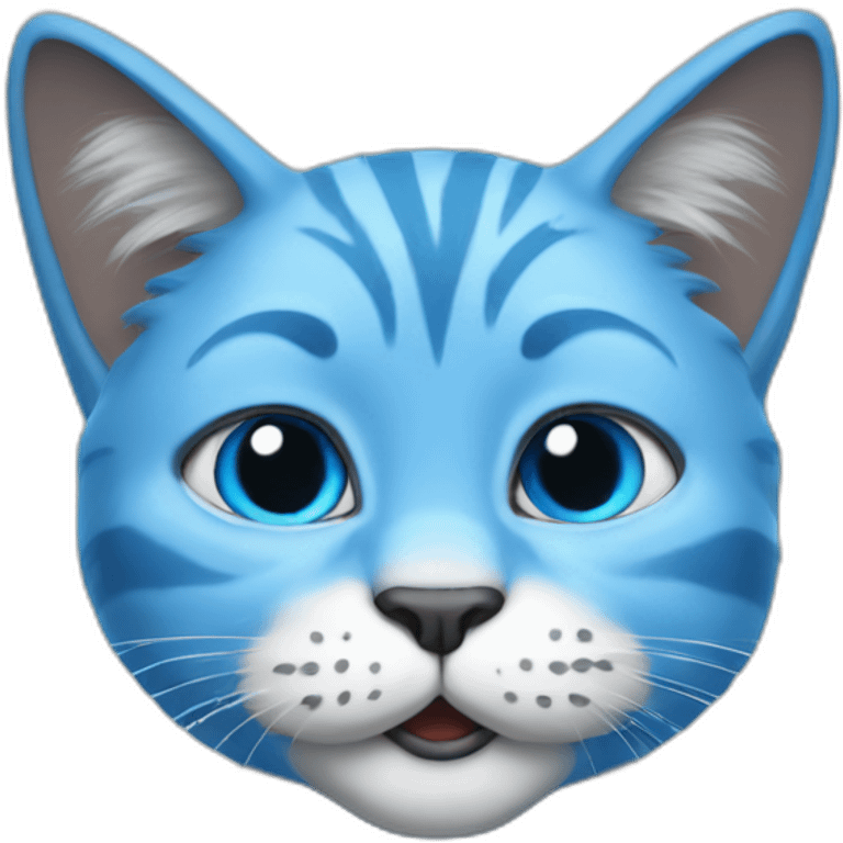 blue smurf cat meme emoji