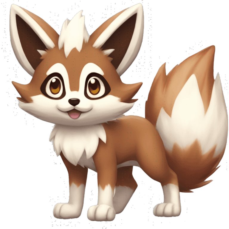 Lycanroc Eevee Furret Zigzagoon Fakémon emoji