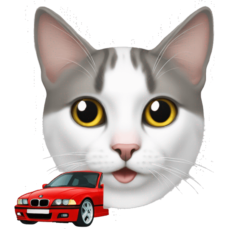 Cat and bmw e36 emoji