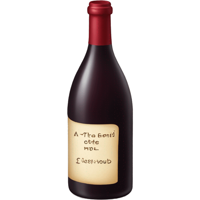 a bottle of red wine emoji