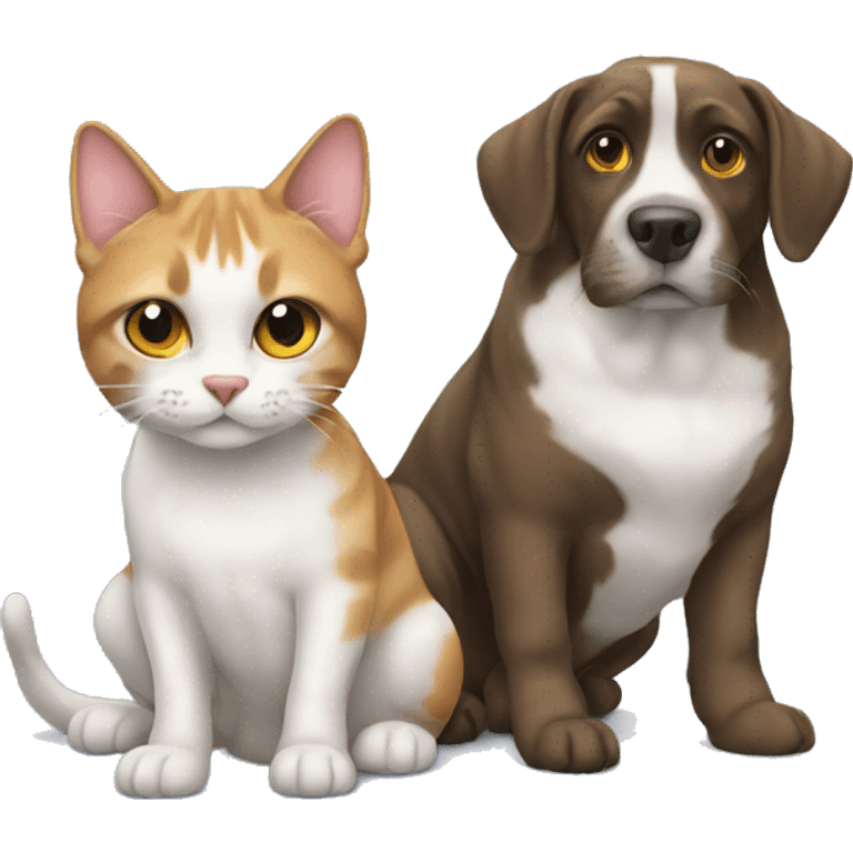 Dog and cat emoji