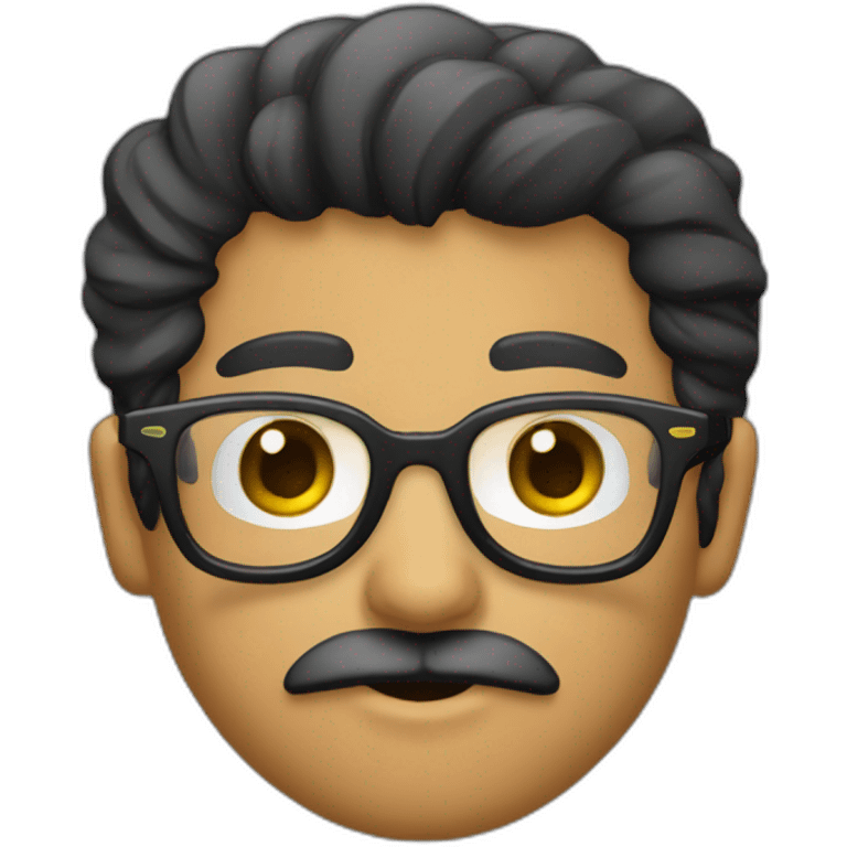 Latinoamericano,gafas y barba emoji