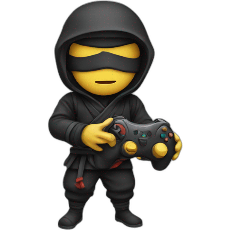 ninja with a controller emoji