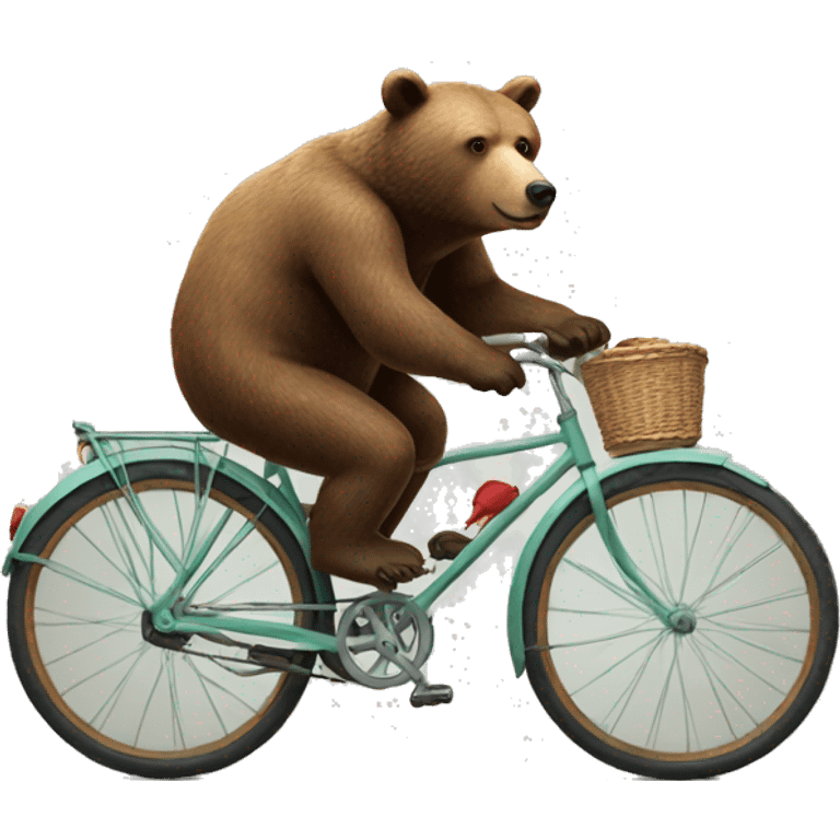 bear on a bicycy emoji