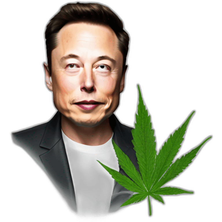 elon musk smoke cannabis emoji