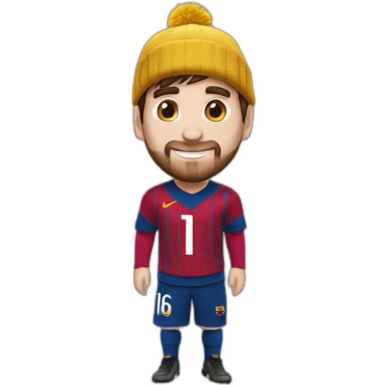 Messi con gorro de cumpleaños emoji