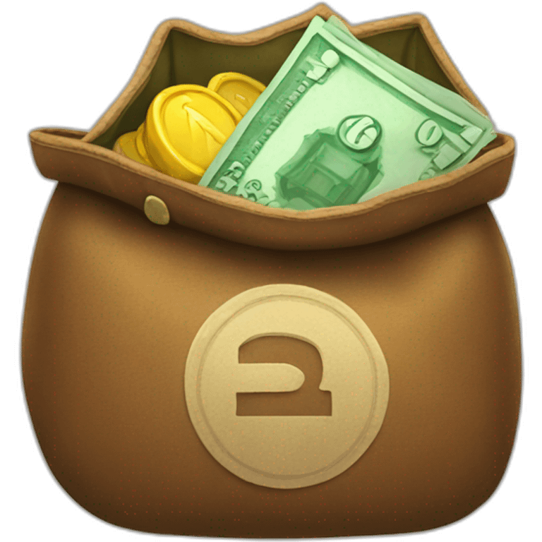 rupees bag on hand emoji