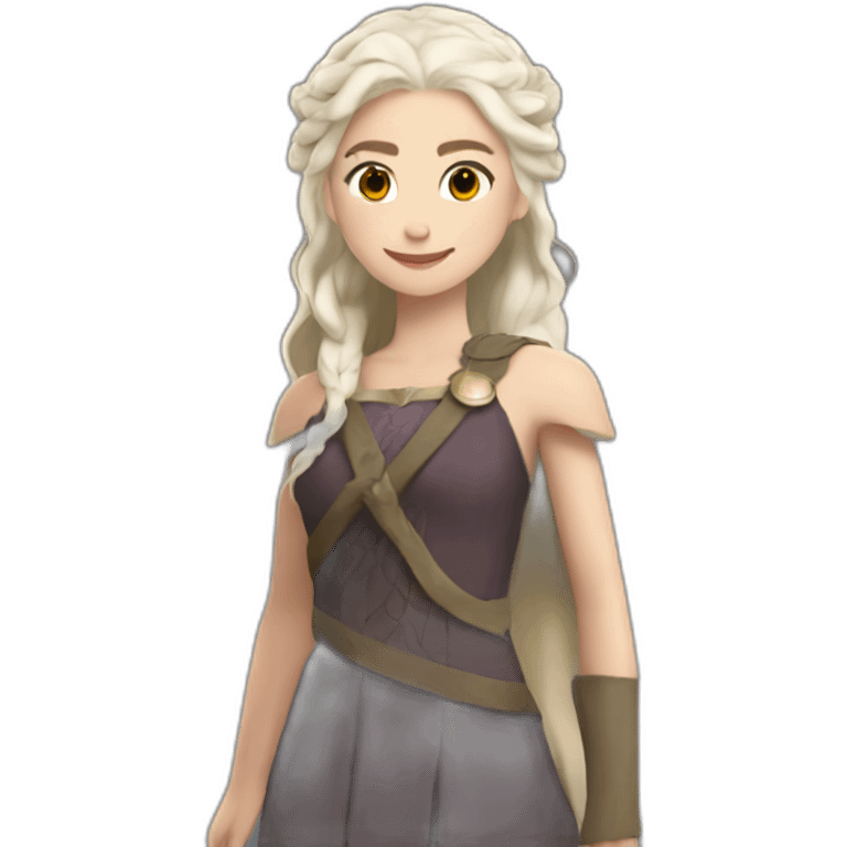 daenerys avec 3 dragons emoji