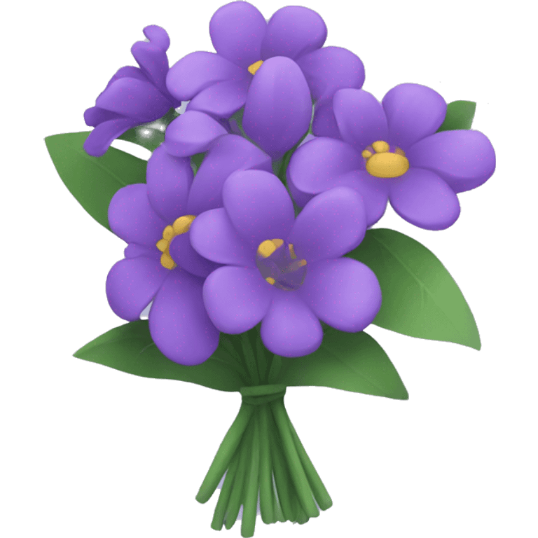 Purple flower bouquet  emoji