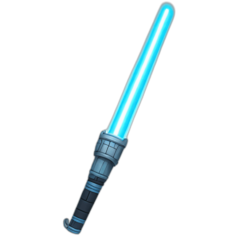 Blue lightsaber emoji