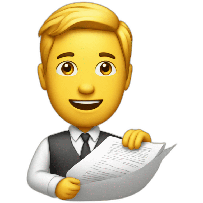 contract paper emoji