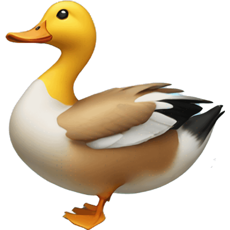 Duck falling  emoji