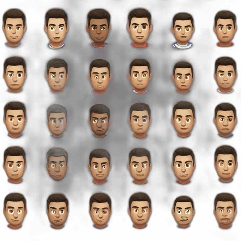 Cristiano Ronaldo bises Lionel Messi emoji