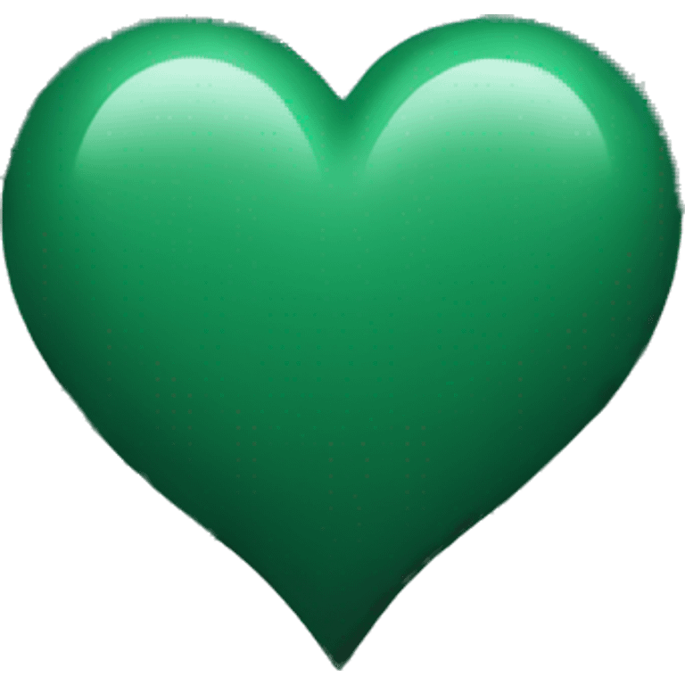 Dark green heart  emoji