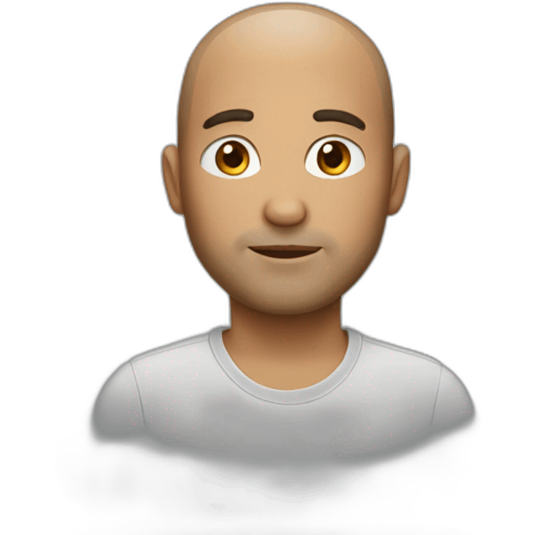 Less hair male 40 years old emoji