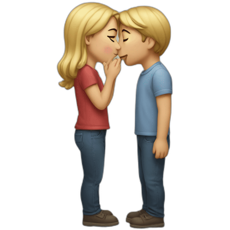 Kissing mem emoji