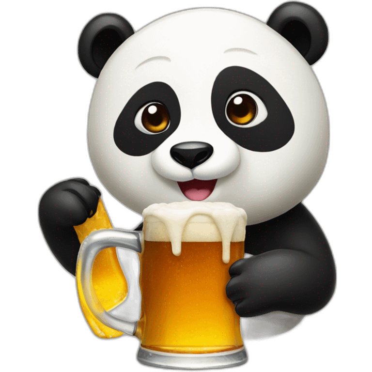 Panda beer emoji