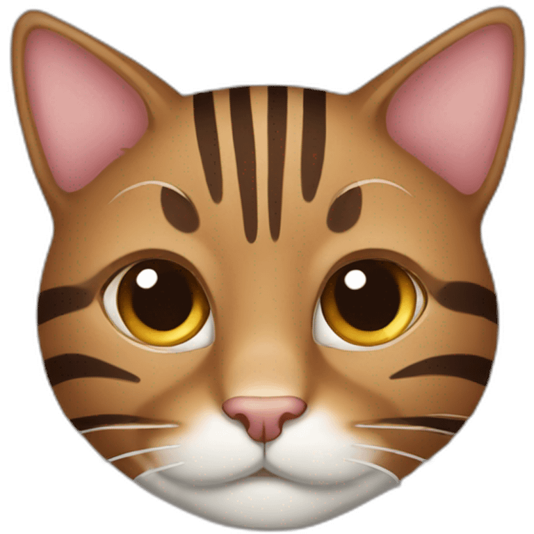 Date Brown cat with stripes emoji