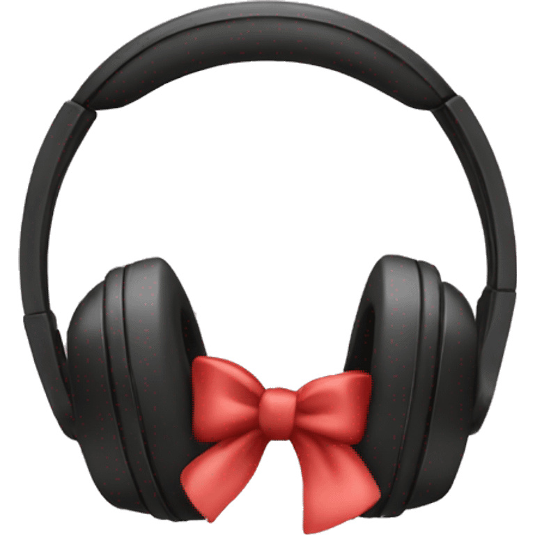 headphones with bow emoji