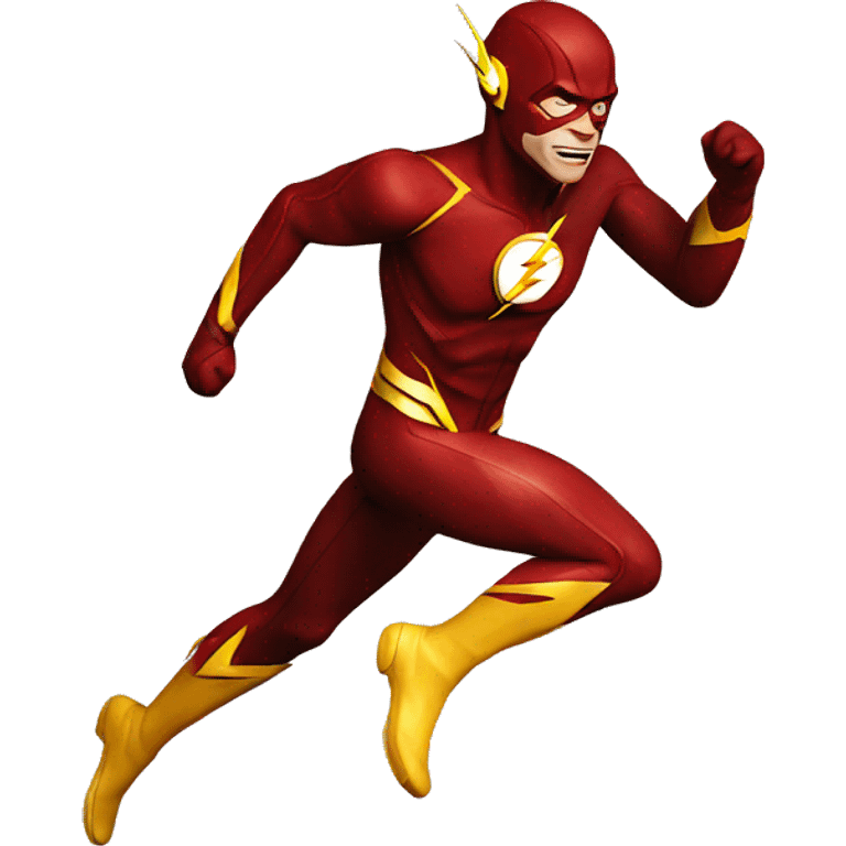 the flash running emoji