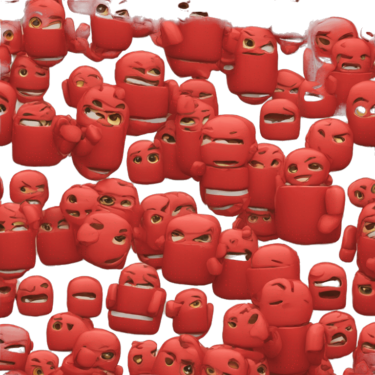 Red android emoji