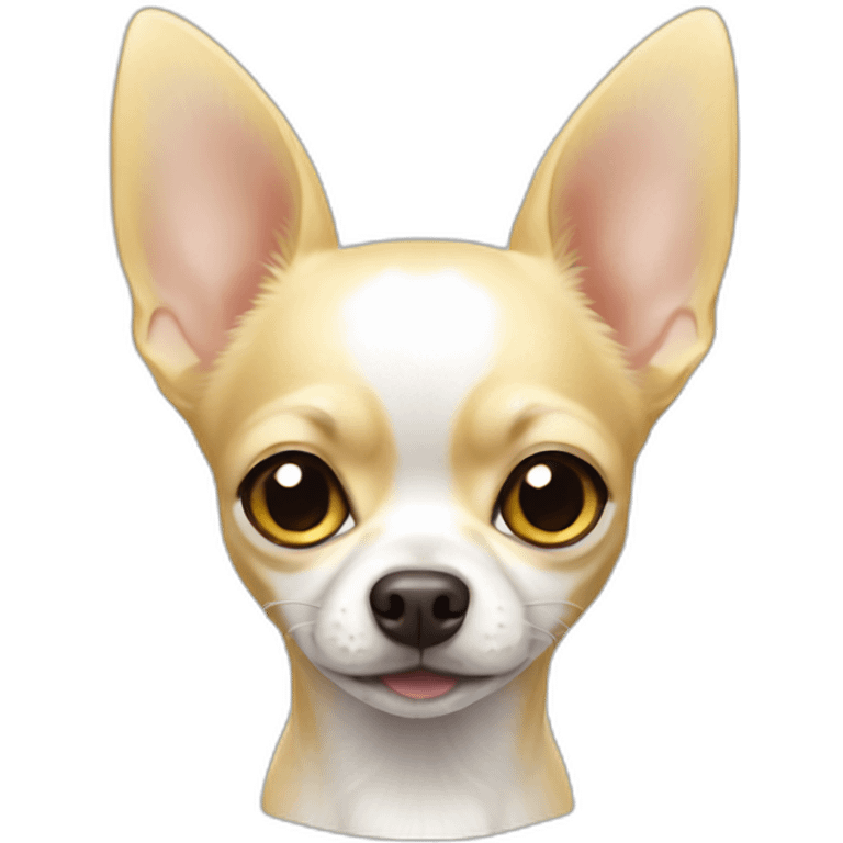 yellow white Chihuahua emoji