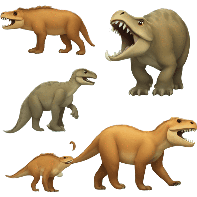 Prehistoric animals emoji