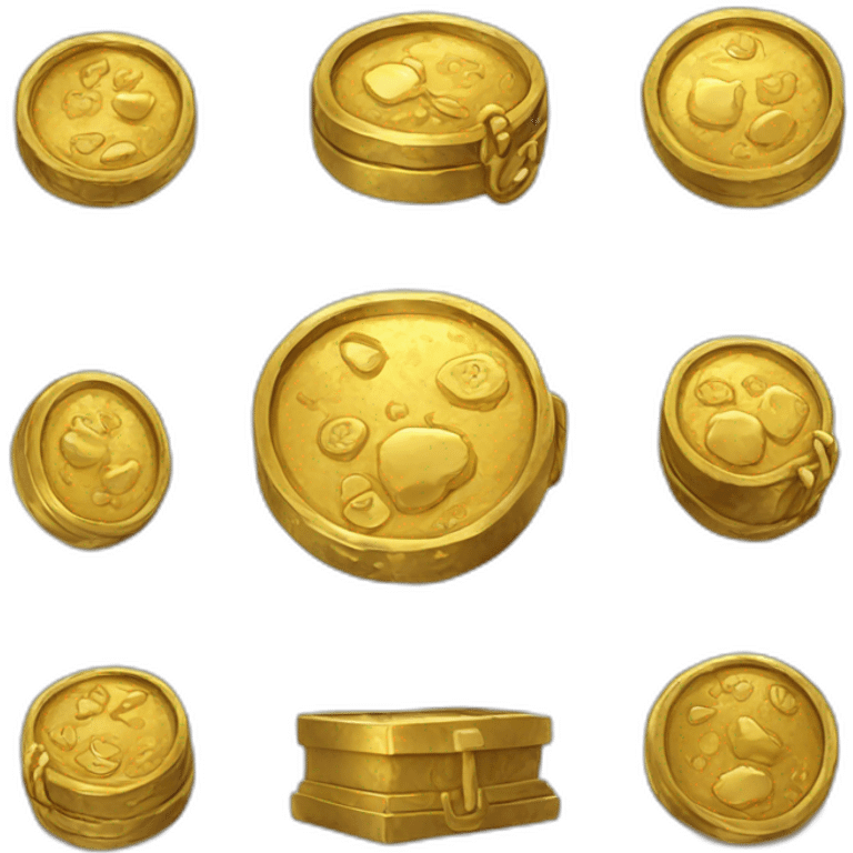 treasure coins gold emoji