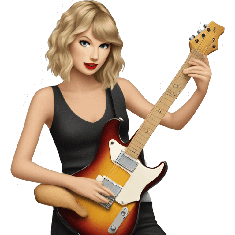 Taylor swift playing guitar emoji