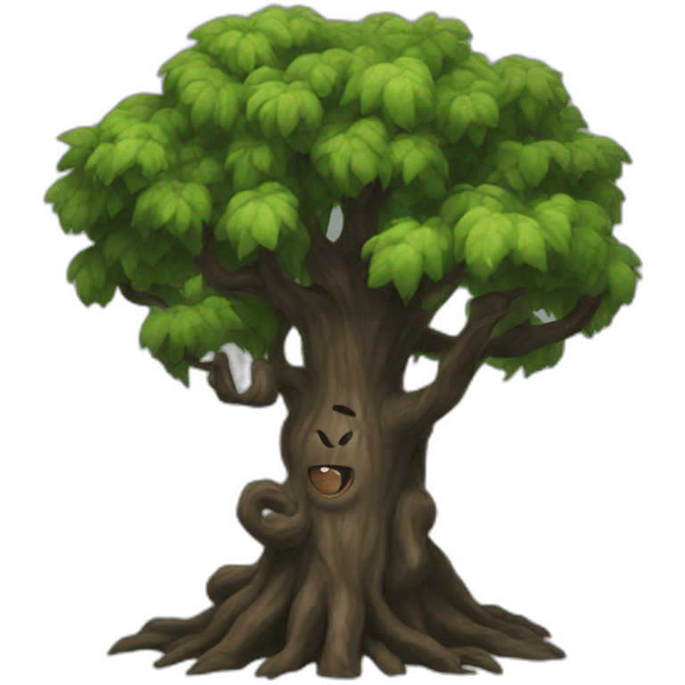 an evil tree emoji