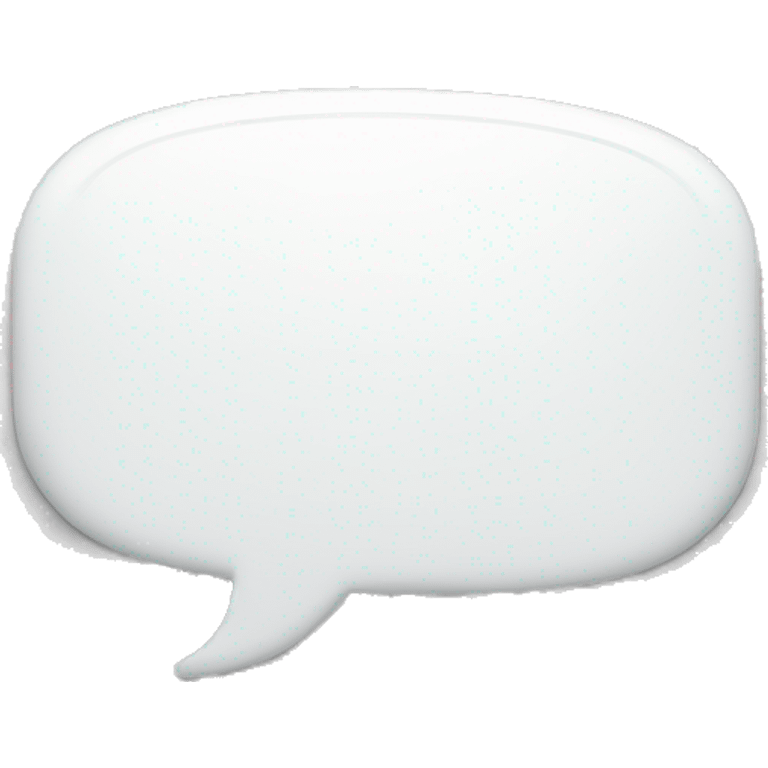 blank speech bubble  emoji