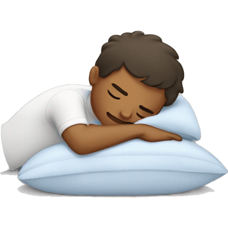 Boy Sleeping Hugging His Pillow emoji