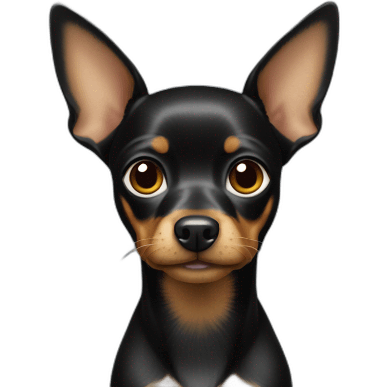 black Toy Terrier emoji