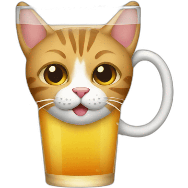 drinking cat emoji