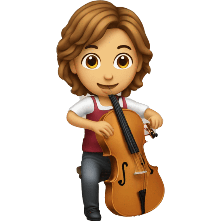 person playing strings (spanished dresse emoji