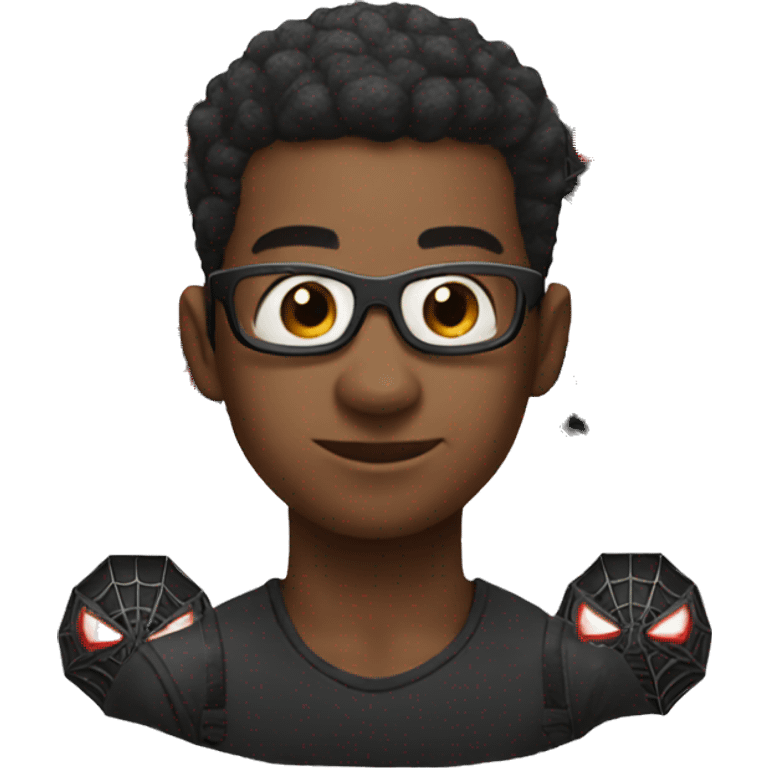 Black spiderman emoji