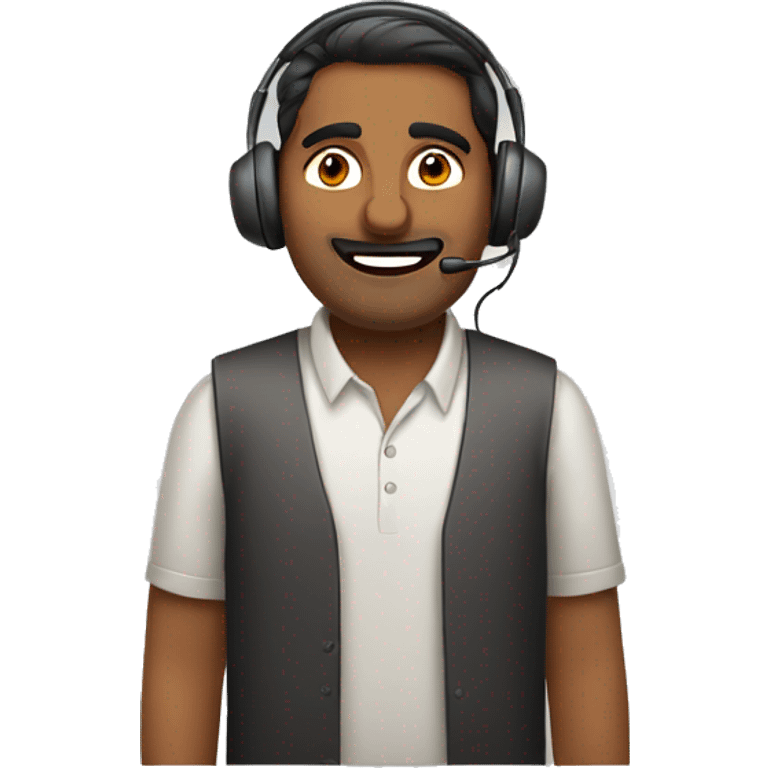 Indian men in call center  emoji