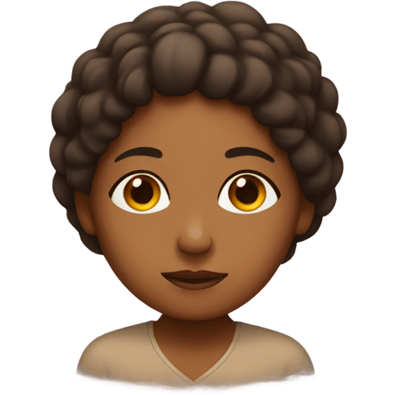 brown girl meditating  emoji