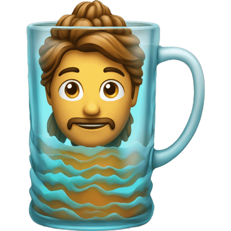 indian chai in a rippled glass  emoji