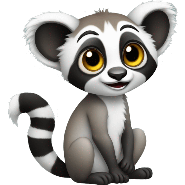 cute lemur emoji