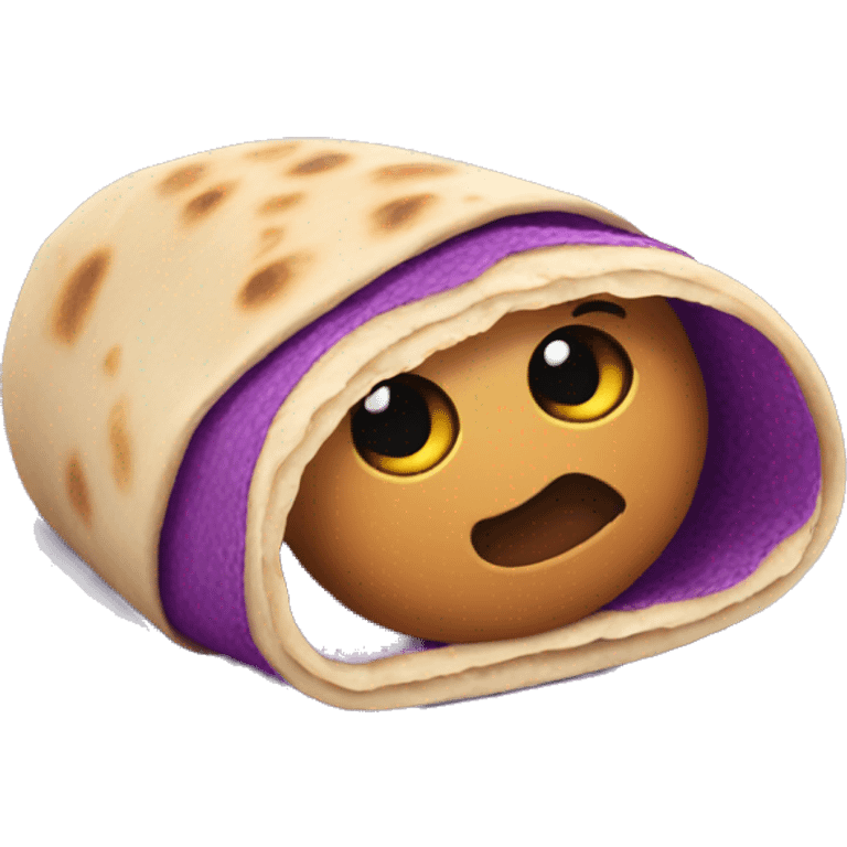 Purple burrito emoji