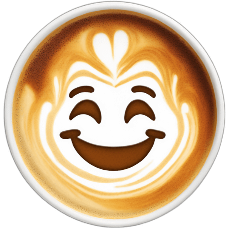 latte art emoji