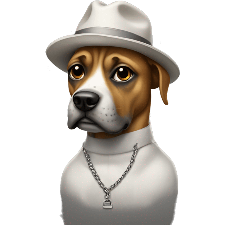 Gangster dog emoji