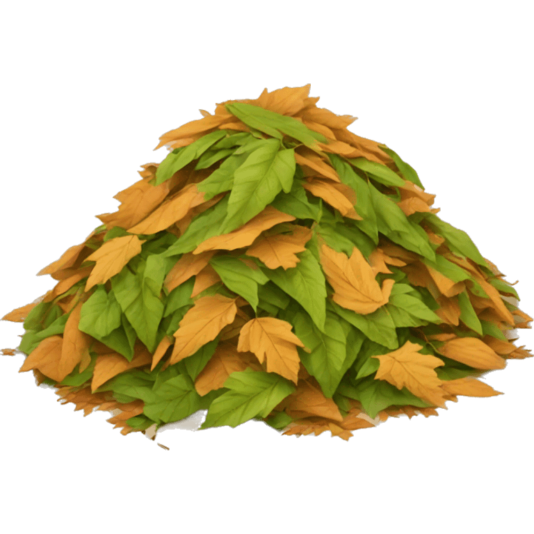 pile of leaves emoji