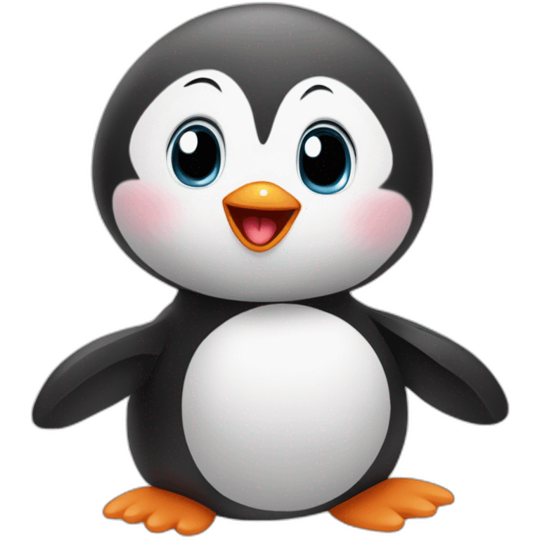 cute happy baby pengu emoji