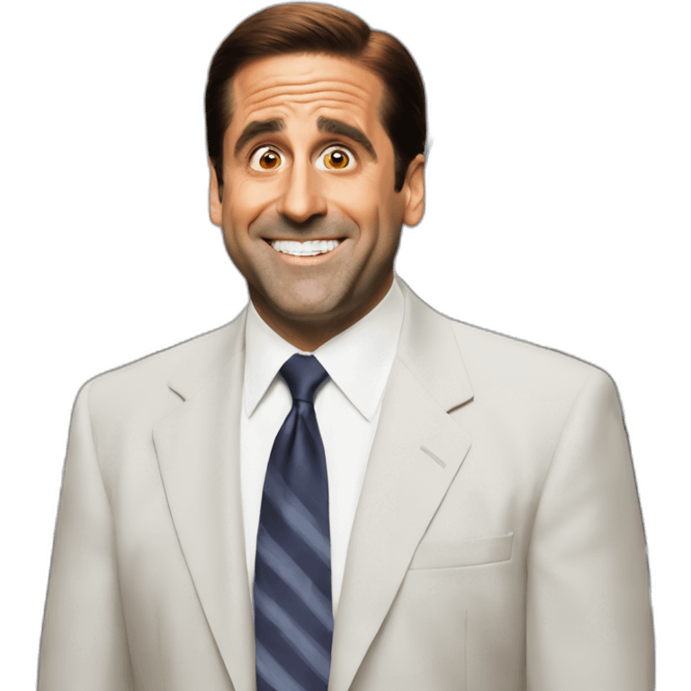 Michael Scott happy emoji