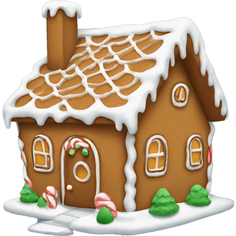 Cute gingerbread house  emoji